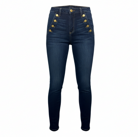 Helena High-Rise Skinny Jeans By Ramy Brook In Blue Denim, Size: 2