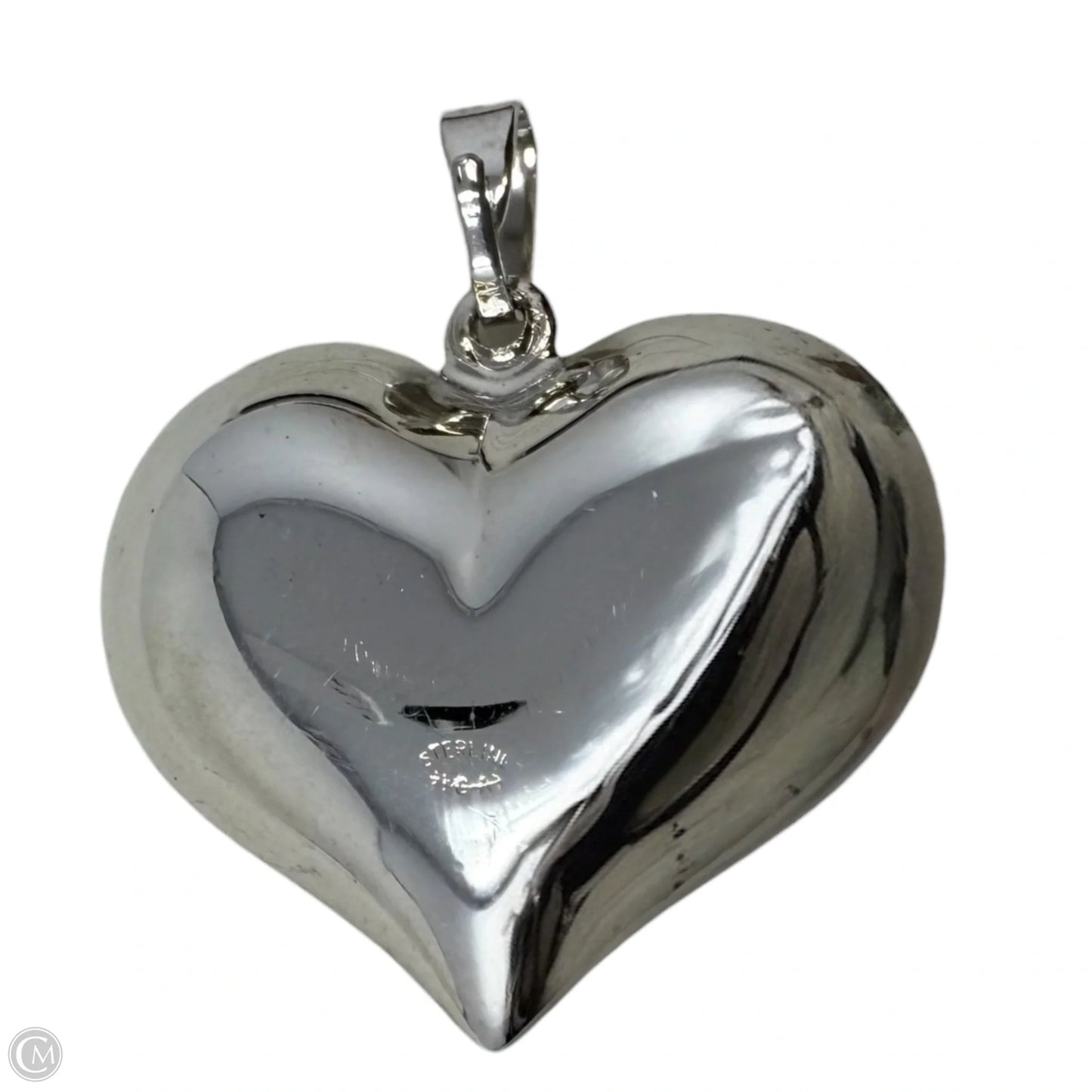 Sterling Silver Puffy Heart Pendant