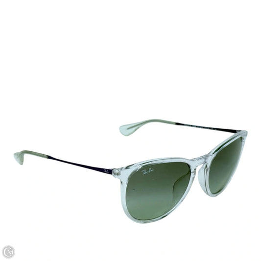 Erika Phantos Colormix Sunglasses Designer By Ray Ban In Polished Transparent Grey Gradient Lenses & Purple Arms