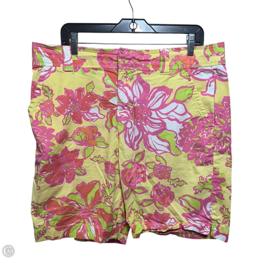 Vintage Resort Bermuda Shorts Designer By Lilly Pulitzer In Multi-colored, Size: 14