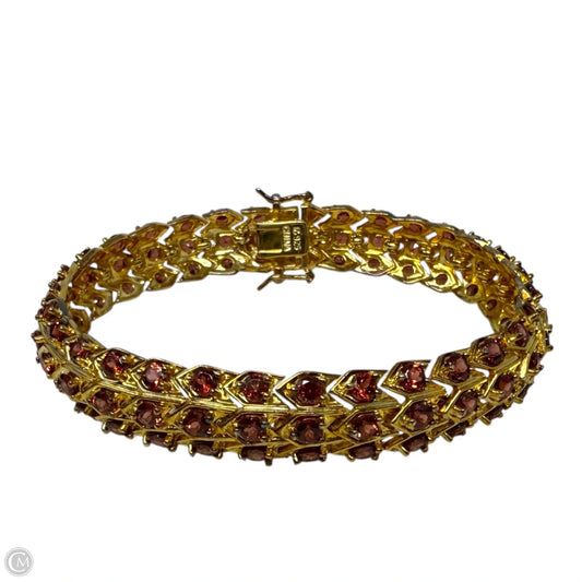 Vermeil & Garnet Tennis Bracelet