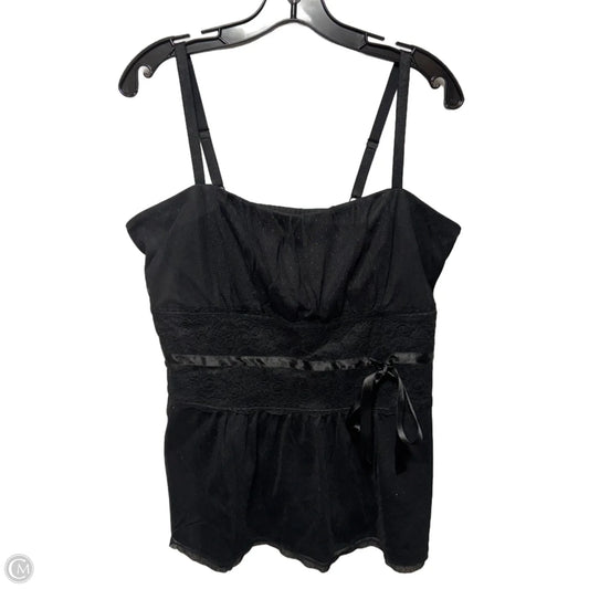Top Sleeveless By Torrid In Black, Size: 1x