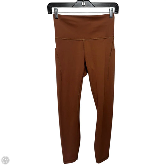 Wunder Train HR Tight By Lululemon In Roasted Brown, Size: 6