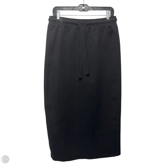 Sweat Skirt Maxi By Recollection In Black, Size: Xl