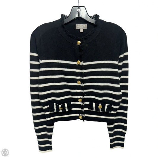 Sweater Cardigan Cashmere By J. Crew In Striped Pattern, Size: S