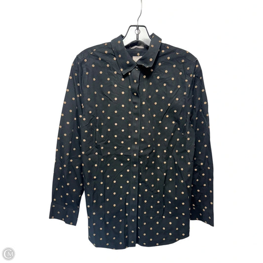 Top Long Sleeve By Chicos In Polkadot Pattern, Size: M