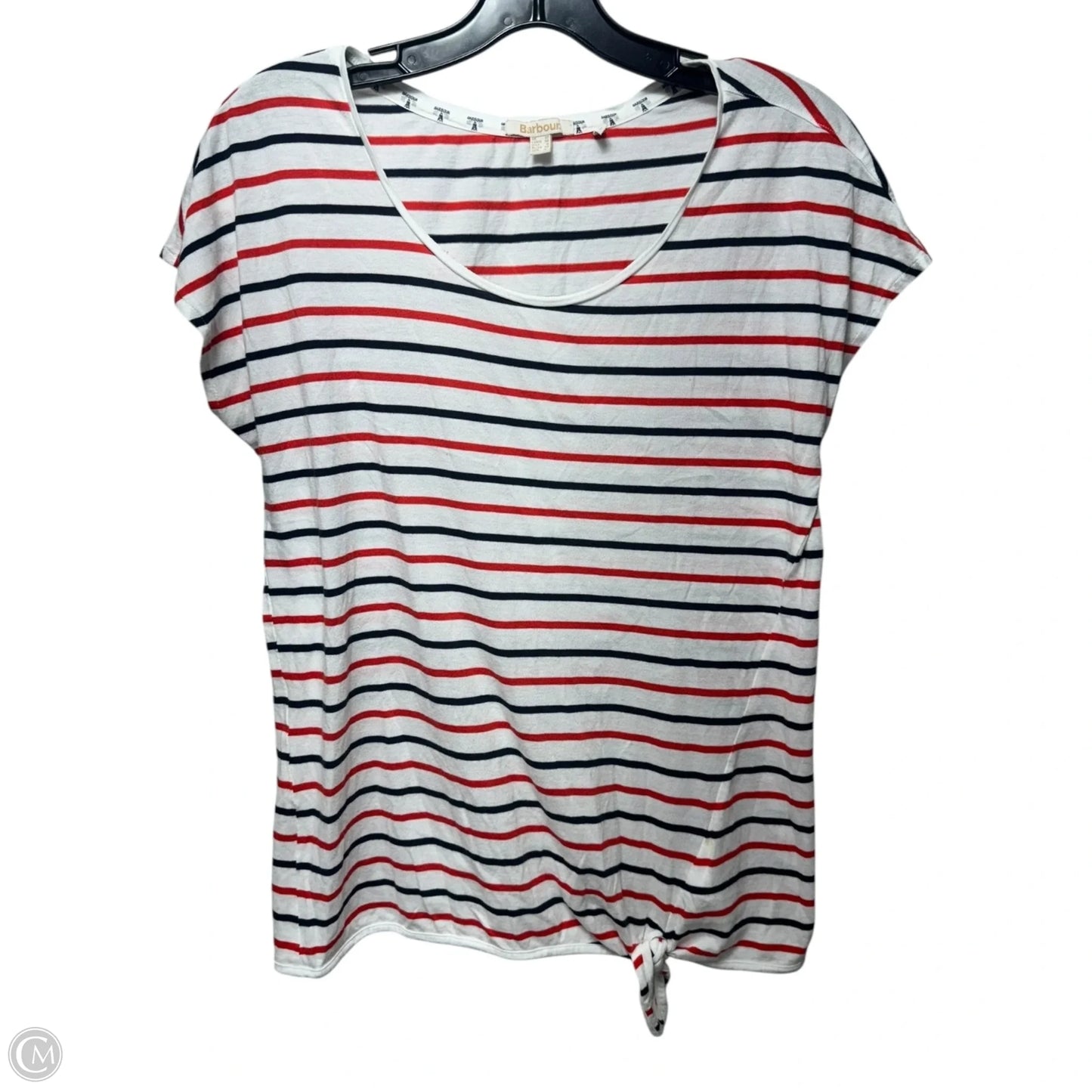 Top Sleeveless By Barbour In Striped Pattern, Size: 8