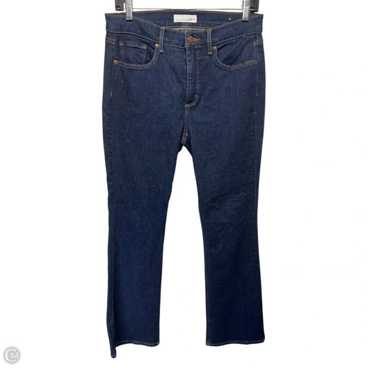 Jeans Boot Cut By Loft In Blue Denim, Size: 8