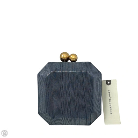 Mini Metallic Hard Case Clutch By Anthropologie, Size: Small
