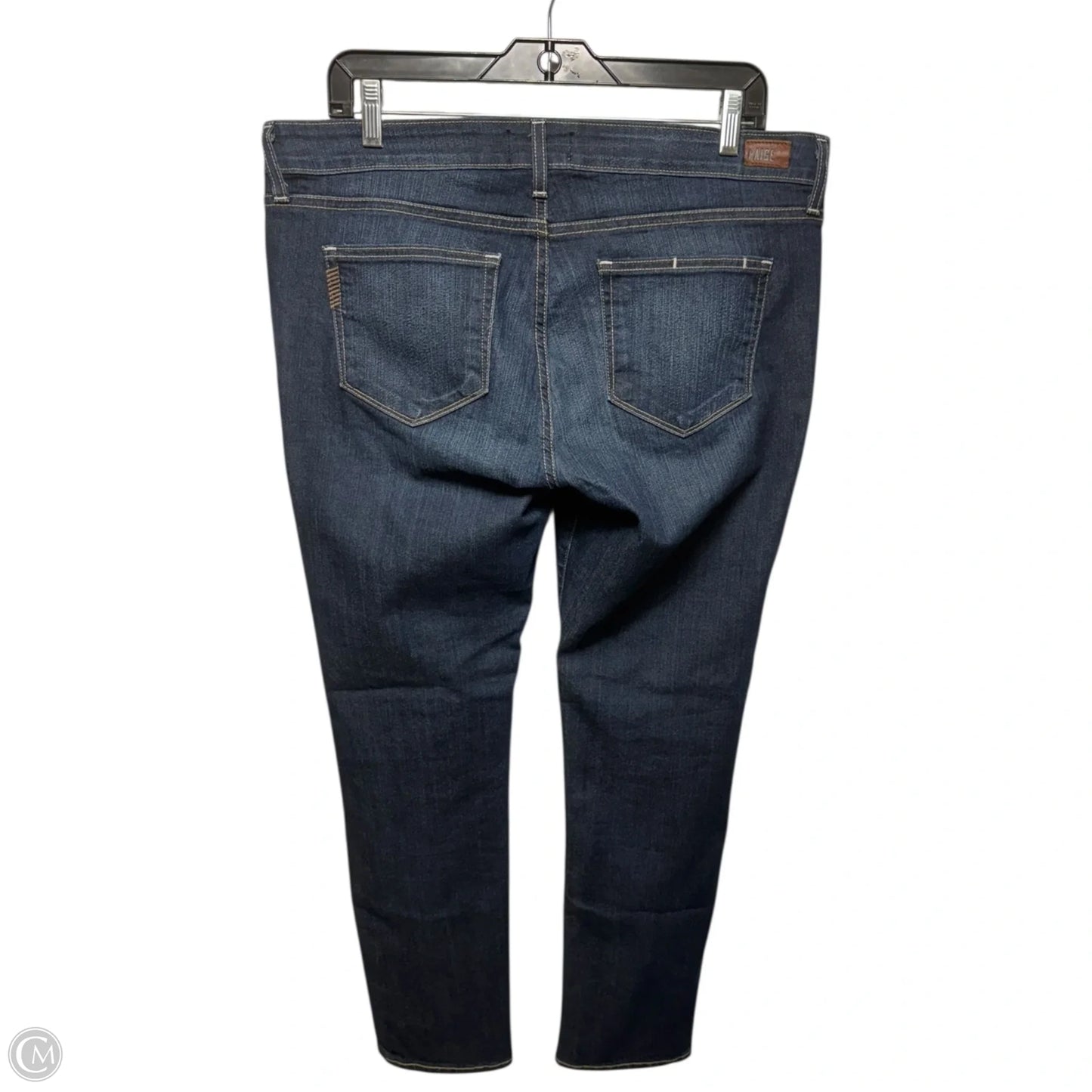 Jeans Straight By Paige In Blue Denim, Size: 14