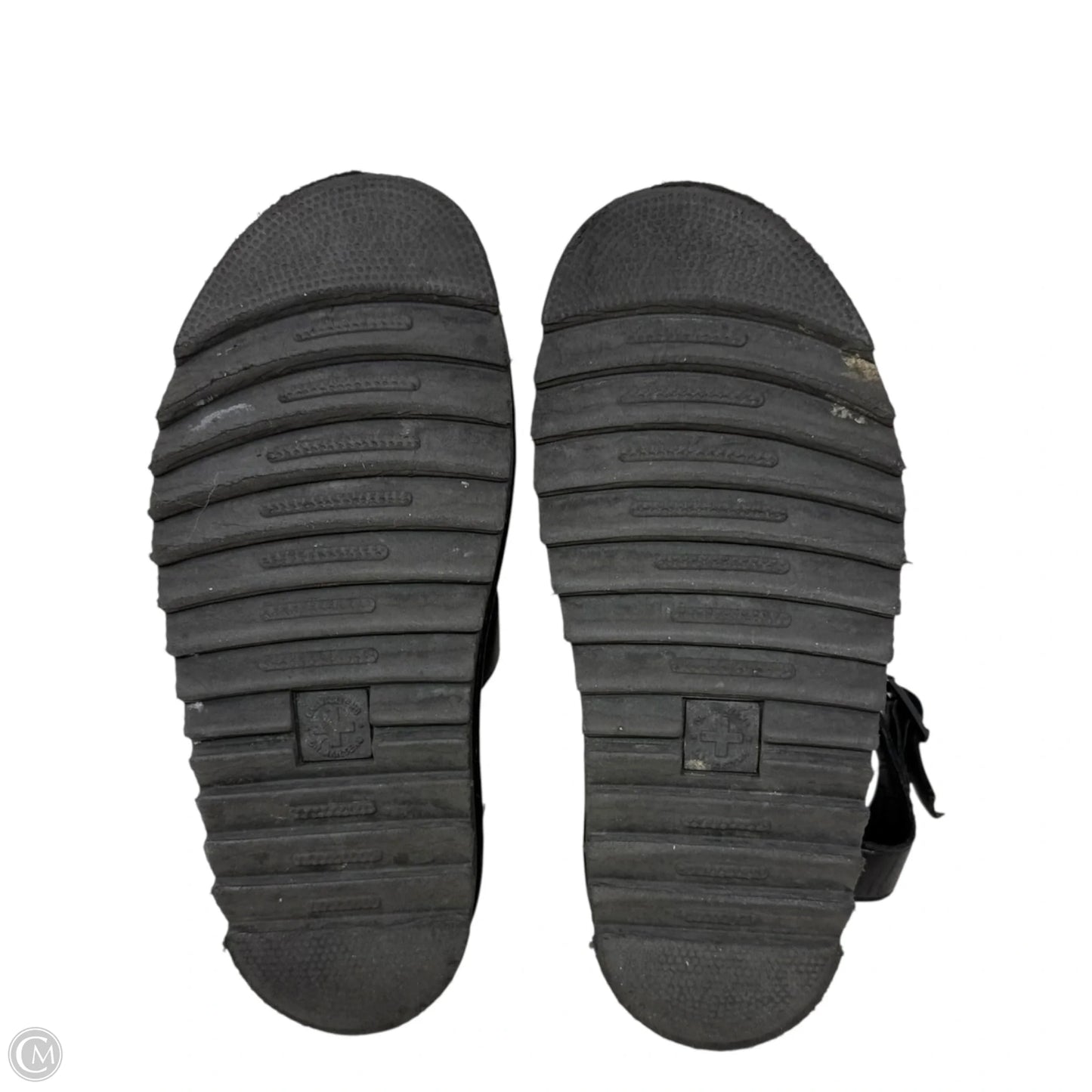 Blaire Leather Sandals By Dr Martens In Black, Size: 6