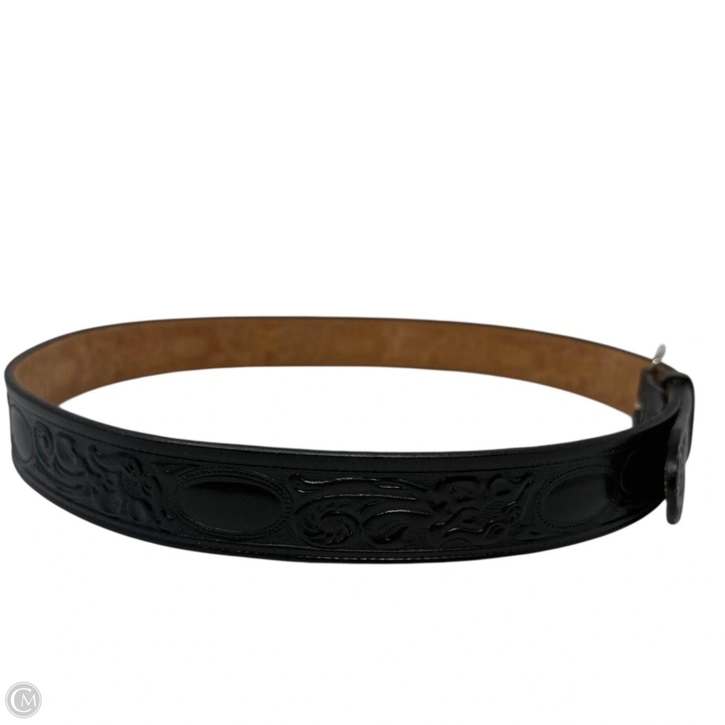 Historic Western Embossed Leather Belt Style 850 By Looper, Size: Large/42