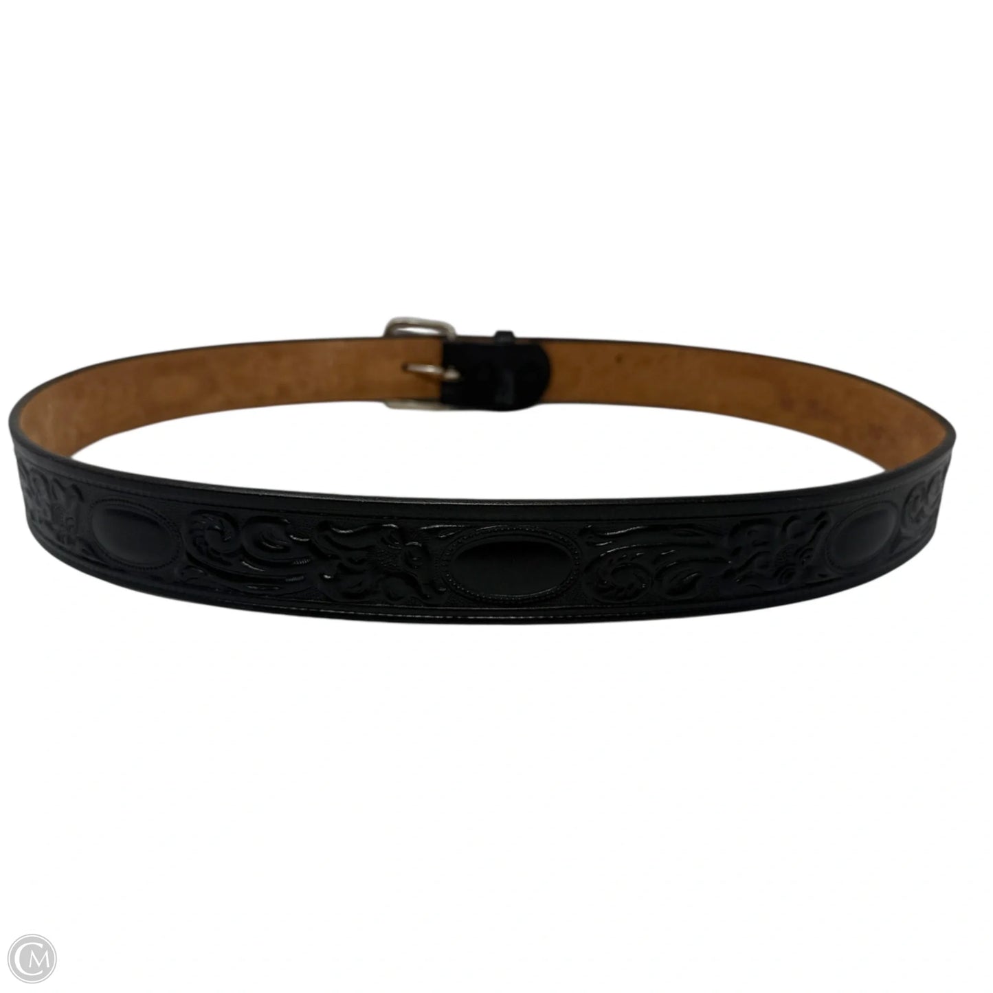 Historic Western Embossed Leather Belt Style 850 By Looper, Size: Large/42