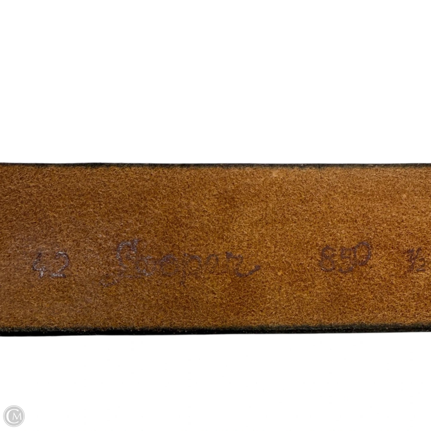 Historic Western Embossed Leather Belt Style 850 By Looper, Size: Large/42