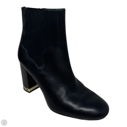 Olina Chain Heel Boots Ankle Heels By Preston And York In Black, Size: 7