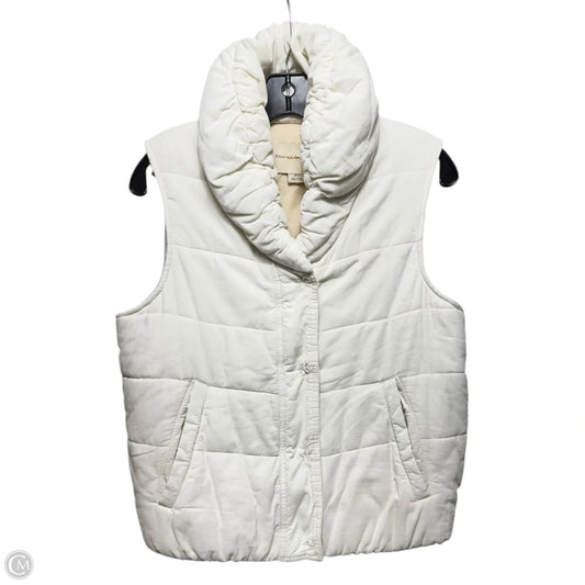 Corduroy Puffer Vest By Pilcro In Cream, Size: S