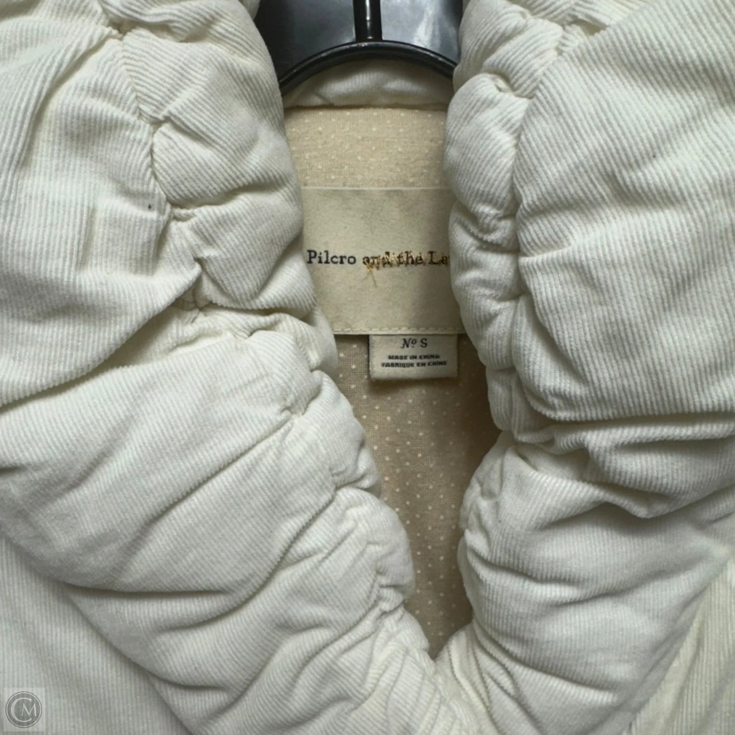 Corduroy Puffer Vest By Pilcro In Cream, Size: S