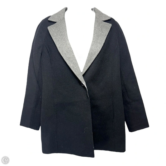Coat Wool By Talbots In Black, Size: 4