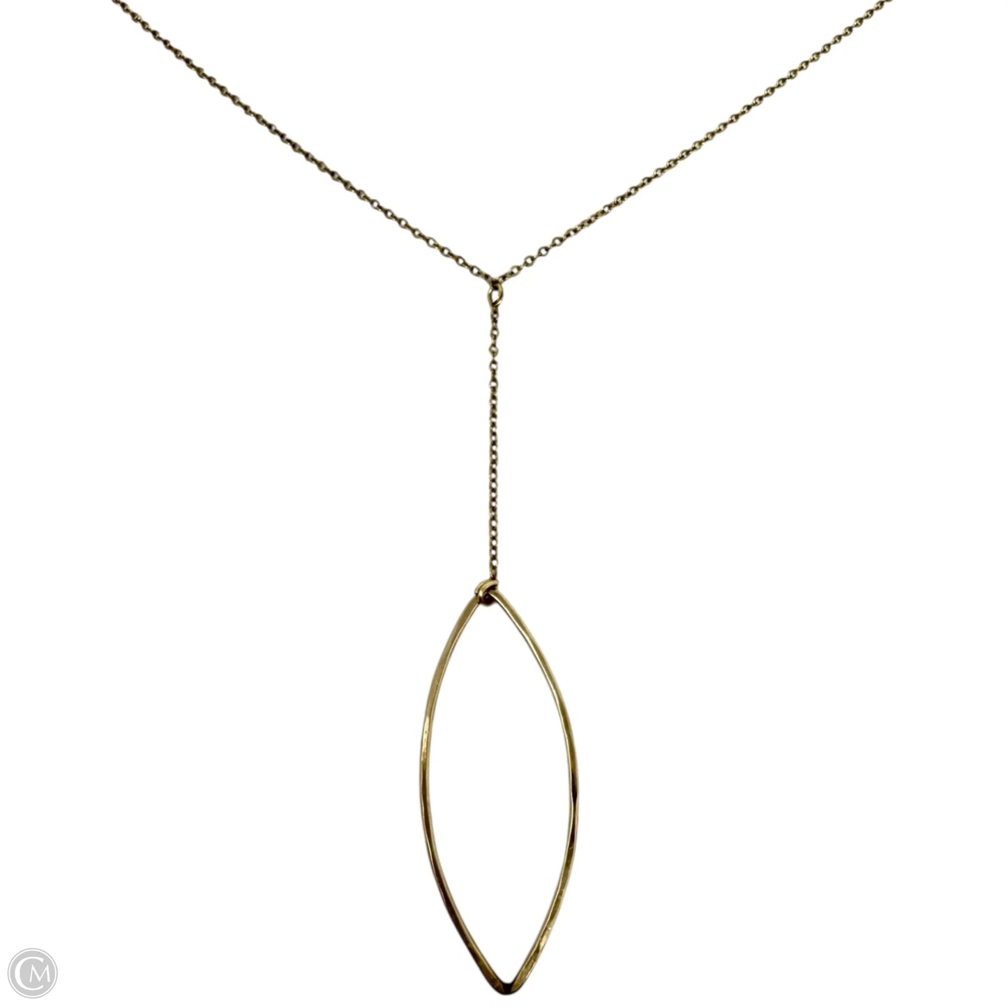 14/20k Gold Filled Marquise Open Pendent Necklace
