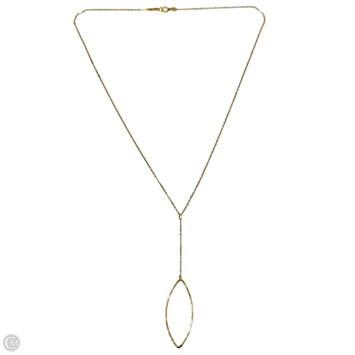 14/20k Gold Filled Marquise Open Pendent Necklace