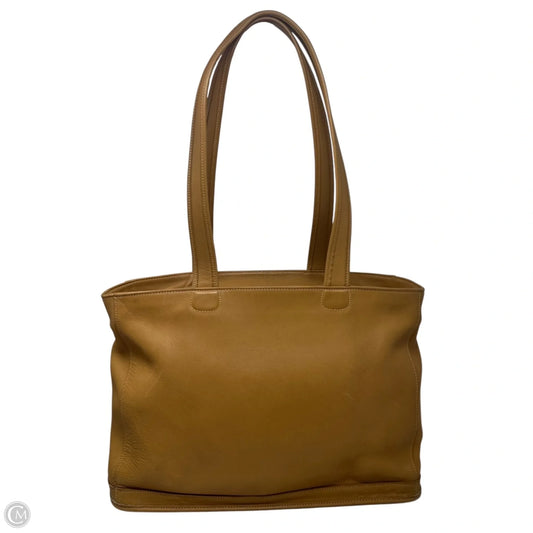 Vintage Leather Tote Designer By Coach, Size: Large