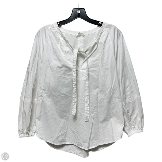 Blouse Long Sleeve By Alc In White, Size: 8