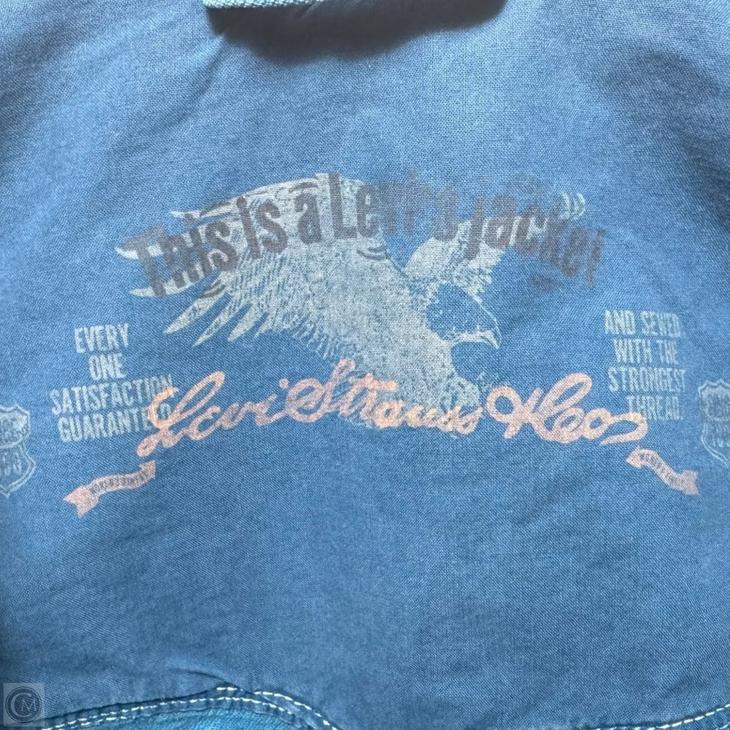 Jacket Denim By Levis In Blue, Size: S