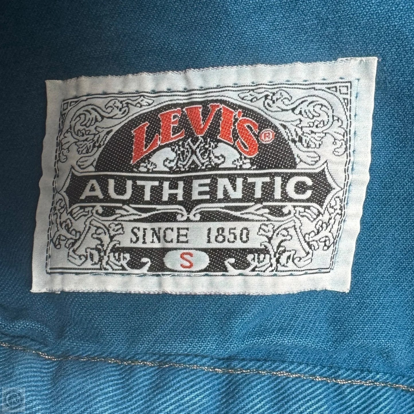Jacket Denim By Levis In Blue, Size: S