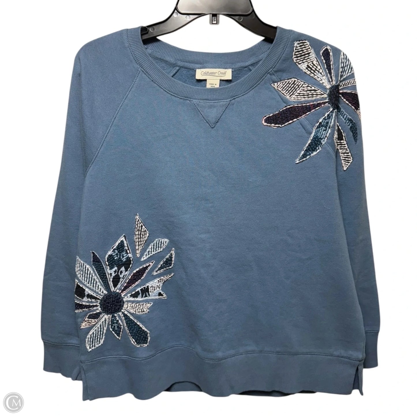 Sweatshirt Crewneck By Coldwater Creek In Blue, Size: Sp