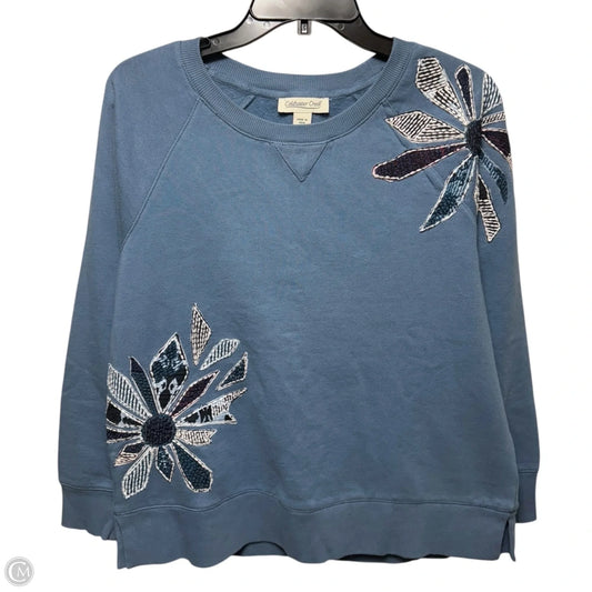 Sweatshirt Crewneck By Coldwater Creek In Blue, Size: Sp