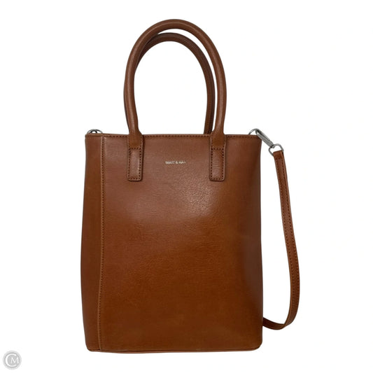 Pinot Tote Handbag Leather By Matt And Nat, Size: Medium