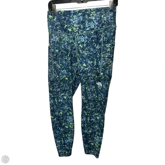 Athletic Leggings By The North Face In Blue & Green, Size: Xl