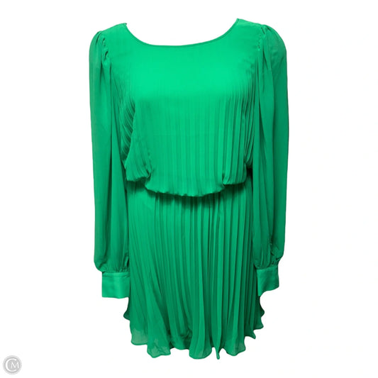 Mini Chiffon Pleated Dress Casual Midi By Torrid In Deep Mint, Size: 3x