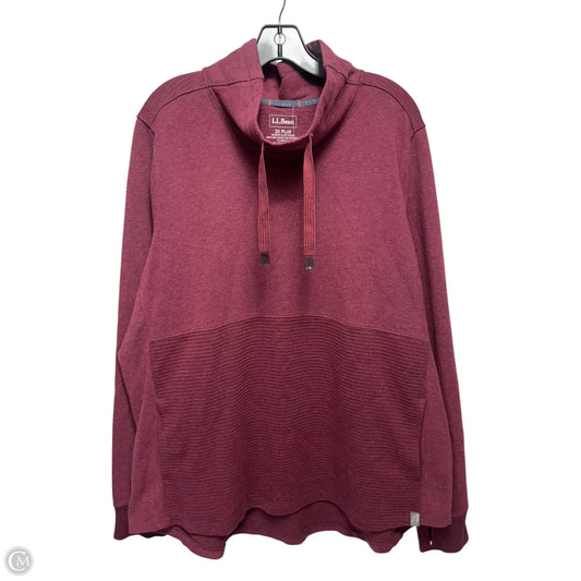 Sweatshirt Collar By L.l. Bean In Red, Size: 2x