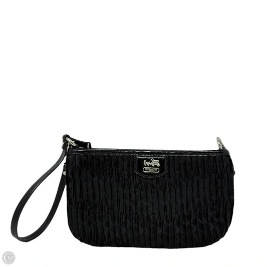 Madison Pleated Wristlet Designer By Coach, Size: Medium