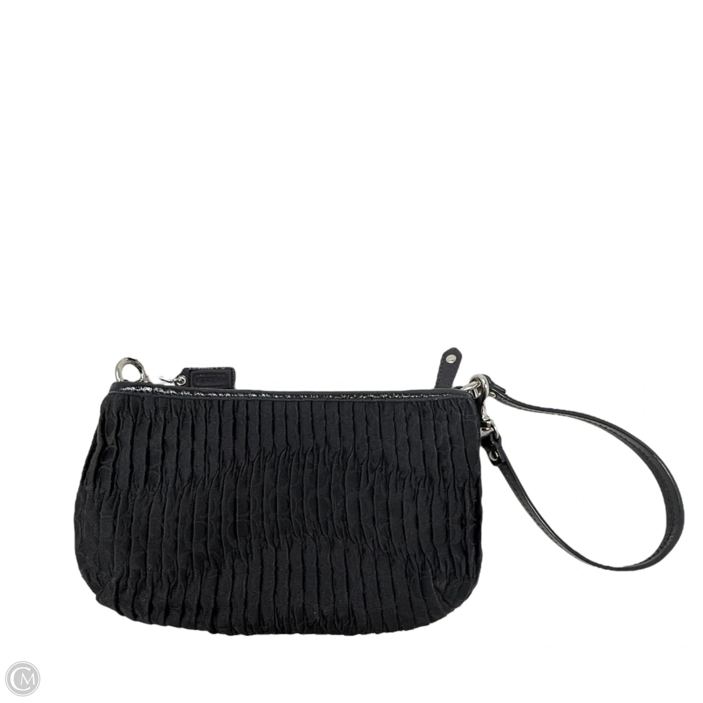 Madison Pleated Wristlet Designer By Coach, Size: Medium