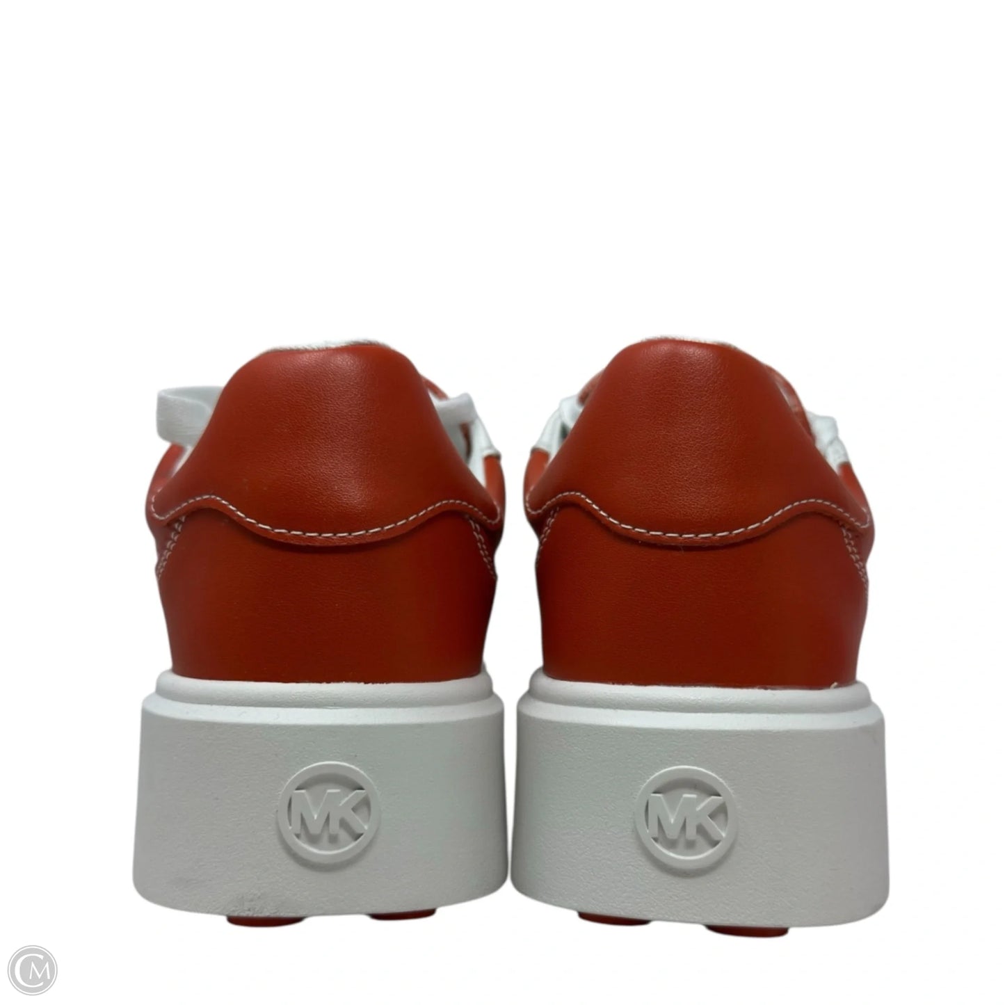 Romey Polka Dot Platform Sneakers By Michael By Michael Kors In Orange & White, Size: 6.5