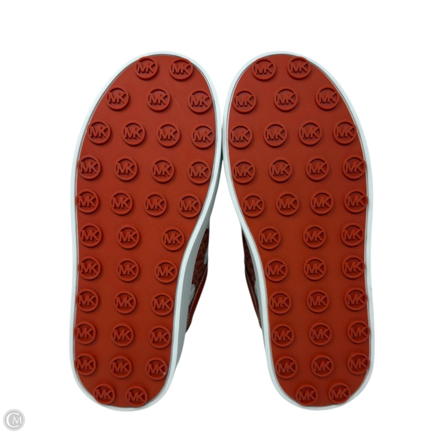Romey Polka Dot Platform Sneakers By Michael By Michael Kors In Orange & White, Size: 6.5