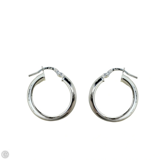 Silver Tone Brass Hoop Earrings By Dyedema Italy