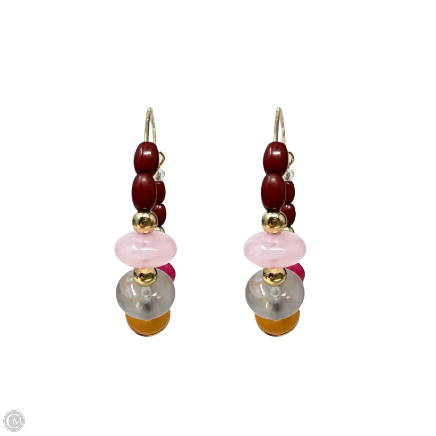 Chunky Beaded Hoop Earrings