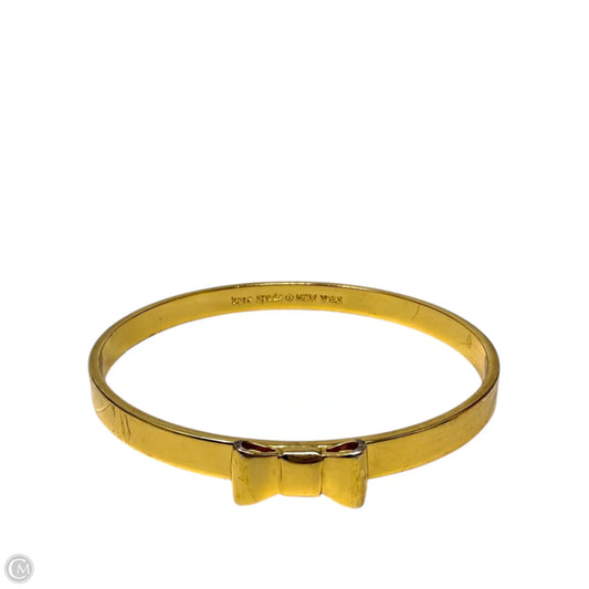 Take A Bow Gold Tone Bow Bangle Bracelet Designer By Kate Spade