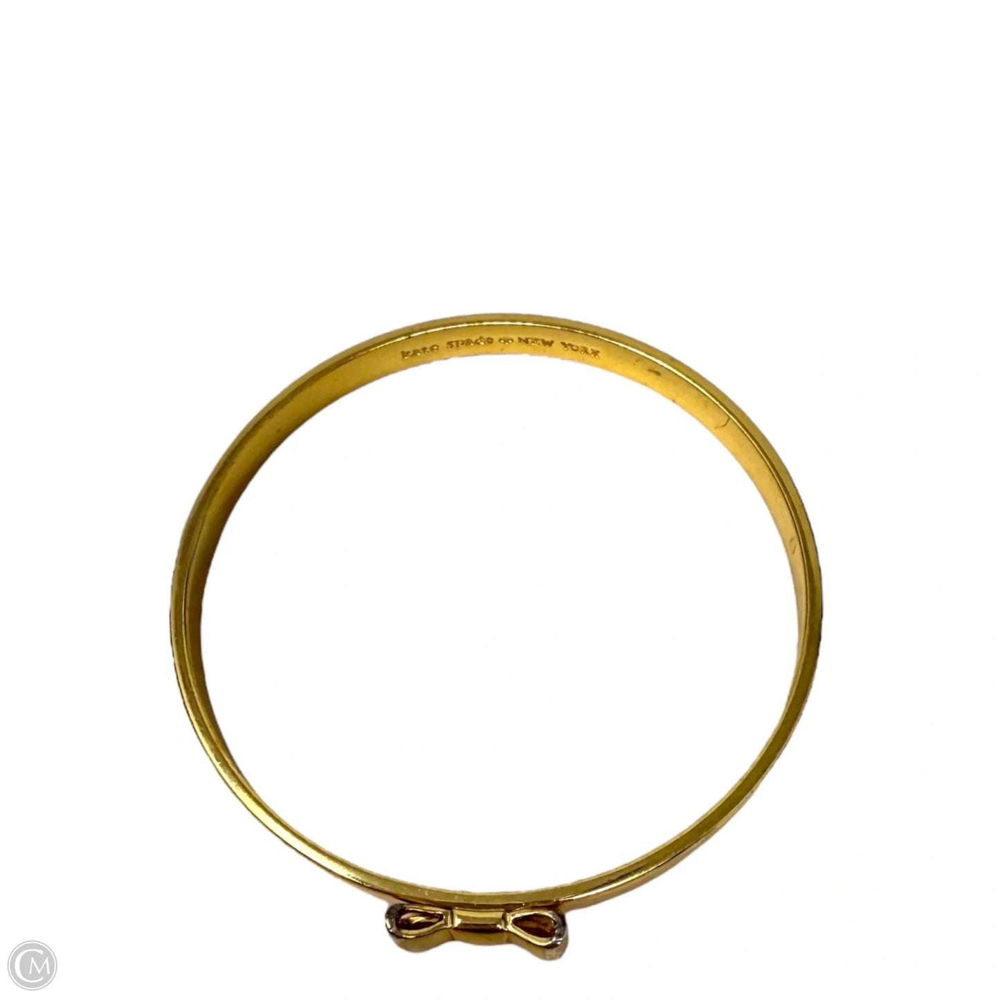 Take A Bow Gold Tone Bow Bangle Bracelet Designer By Kate Spade