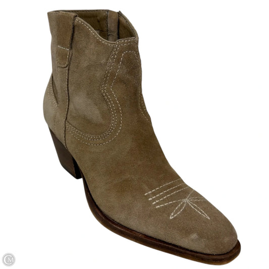 Silma Western Booties By Dolce Vita In Tan, Size: 8