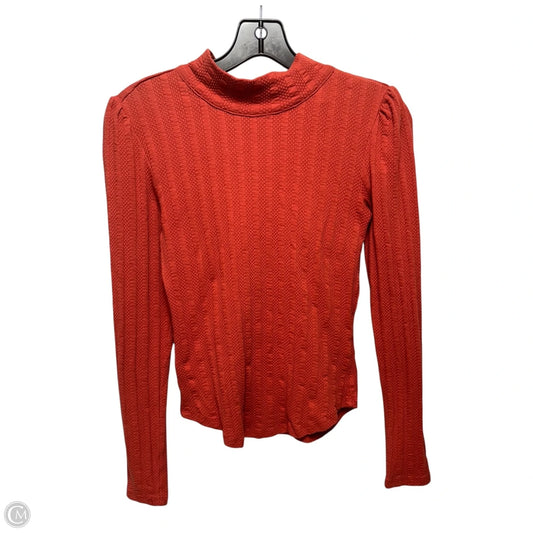 Scarf Tie Open Back Top Long Sleeve By Free People In Orange, Size: Xs