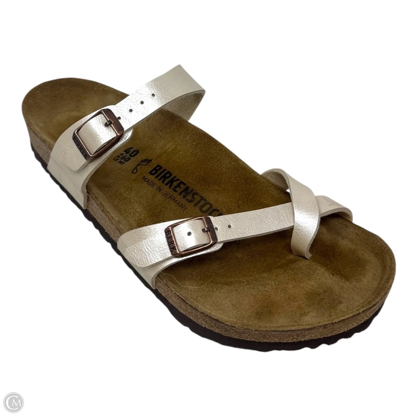Mayari Sandals Flats By Birkenstock In Cream, Size: 9
