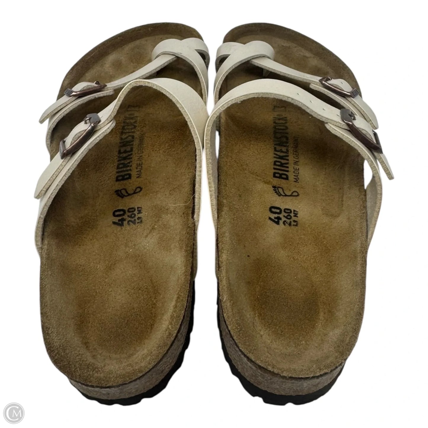 Mayari Sandals Flats By Birkenstock In Cream, Size: 9