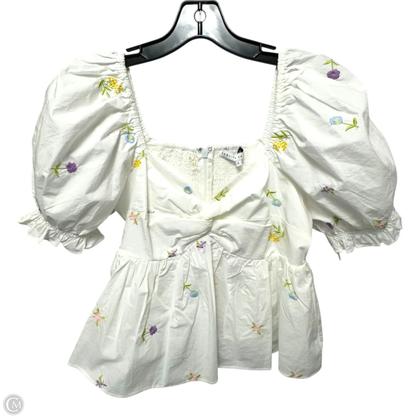 Top Short Sleeve By English Factory In Floral Print, Size: S