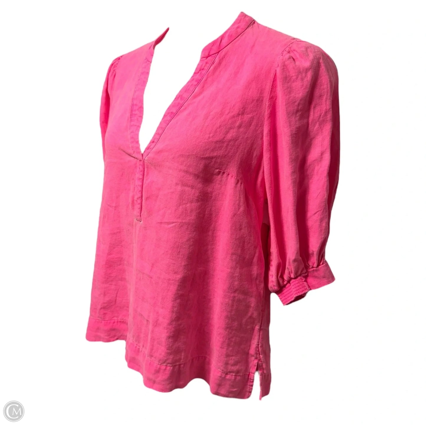 Mialeigh Linen Top Designer By Lilly Pulitzer In Pink, Size: 12