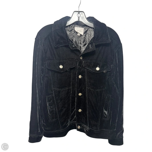 Velvet Jacket By Cotton Candy In Black, Size: S