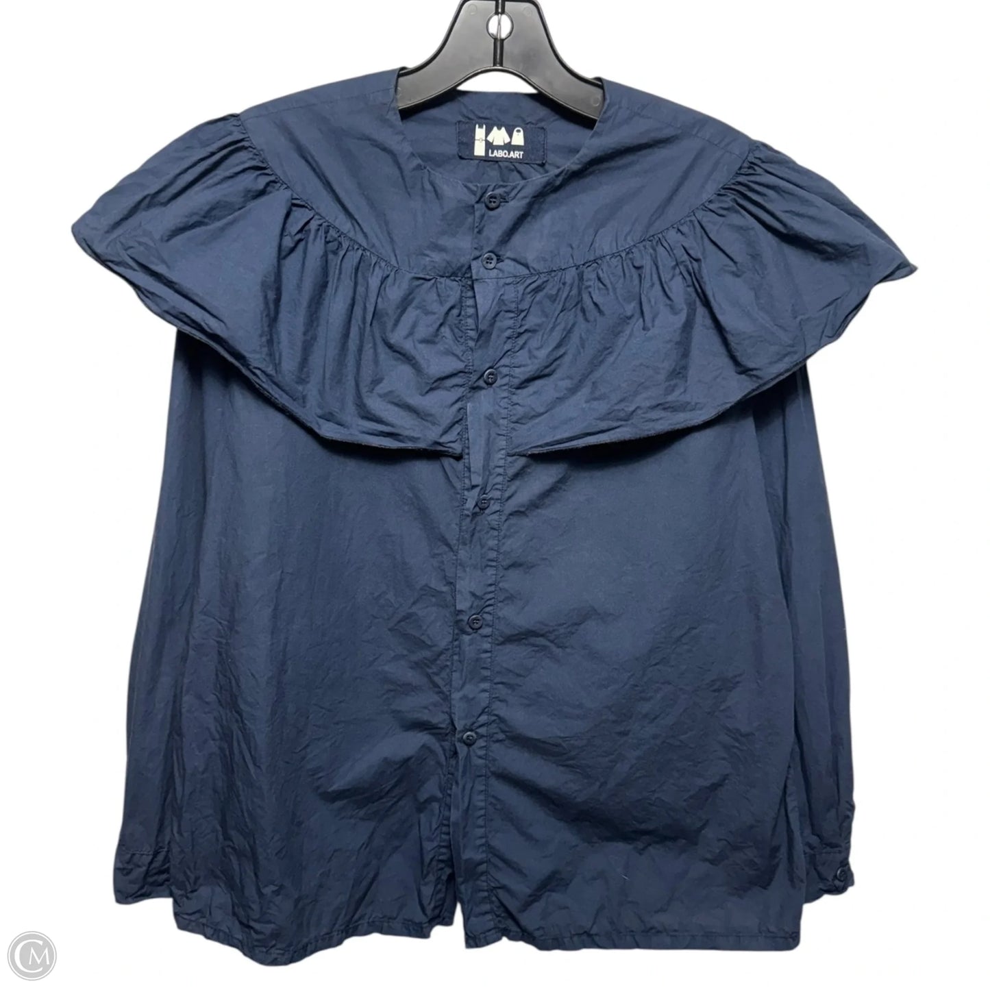 Top Long Sleeve By Labo.Art In Navy, Size: Estimated S